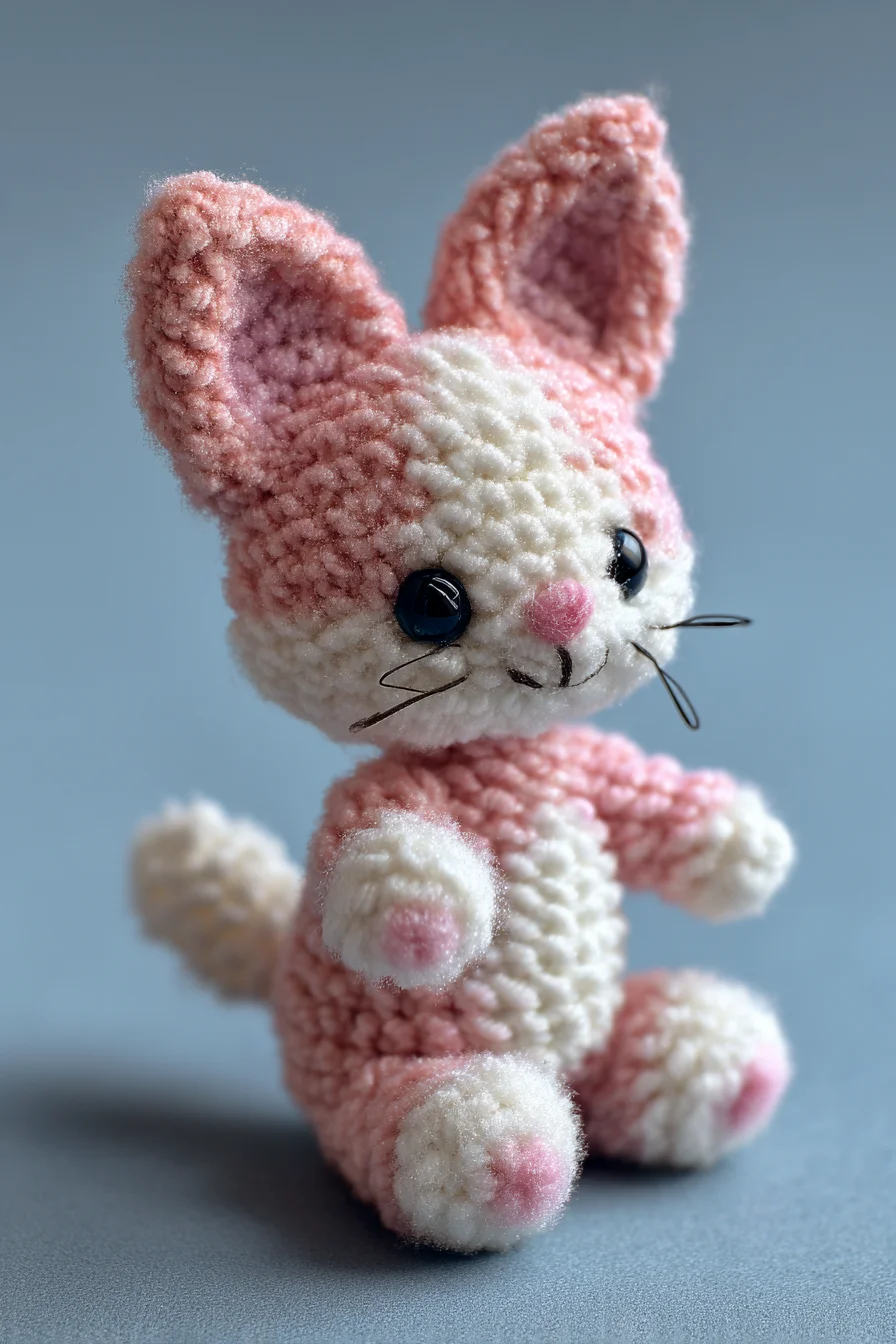 Amigurumi Crochet Chenille Kitty — Plush Cat Pattern (Easy–Intermediate)