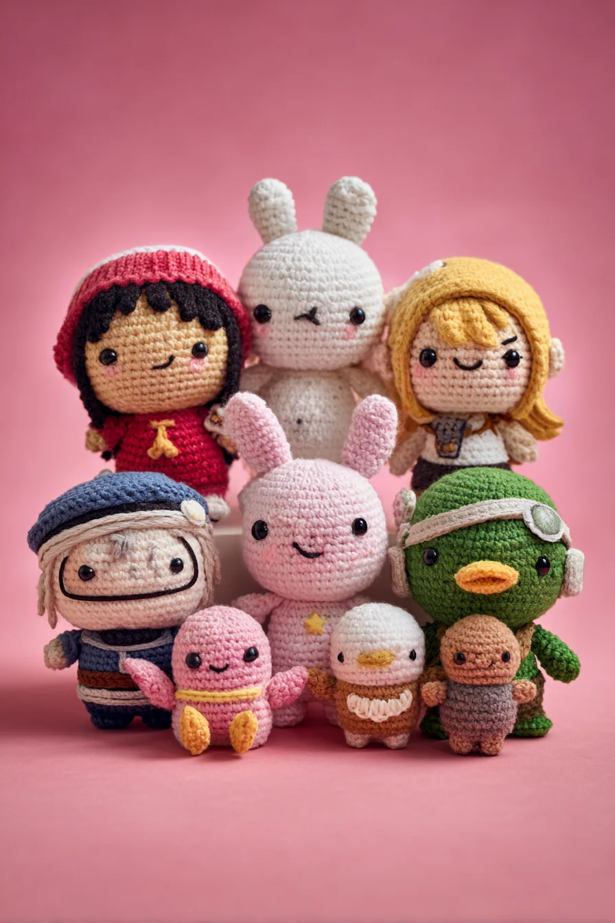 Amigurumi Crochet Doll & Animal Set — Cute Plush Toys Pattern