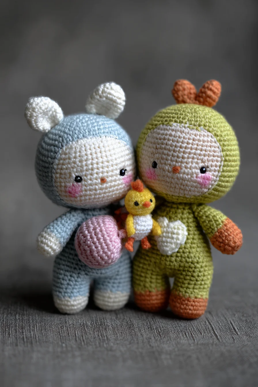Amigurumi Crochet Doll Duo — Easy-to-Intermediate Tiny Plush Pattern