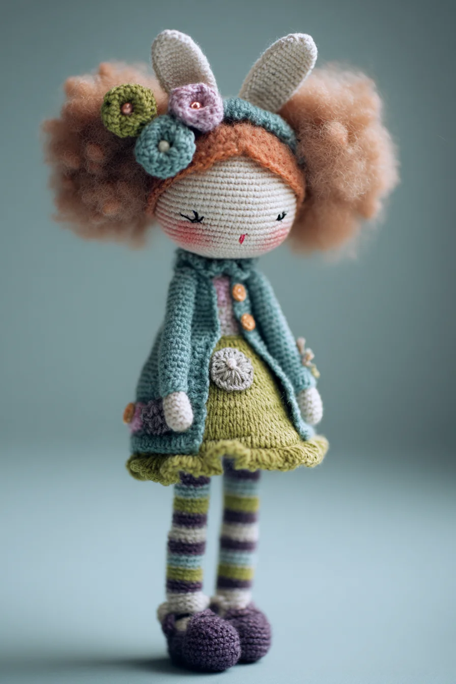 Amigurumi Crochet Doll — Petite Bunny-Ear Crochet Doll