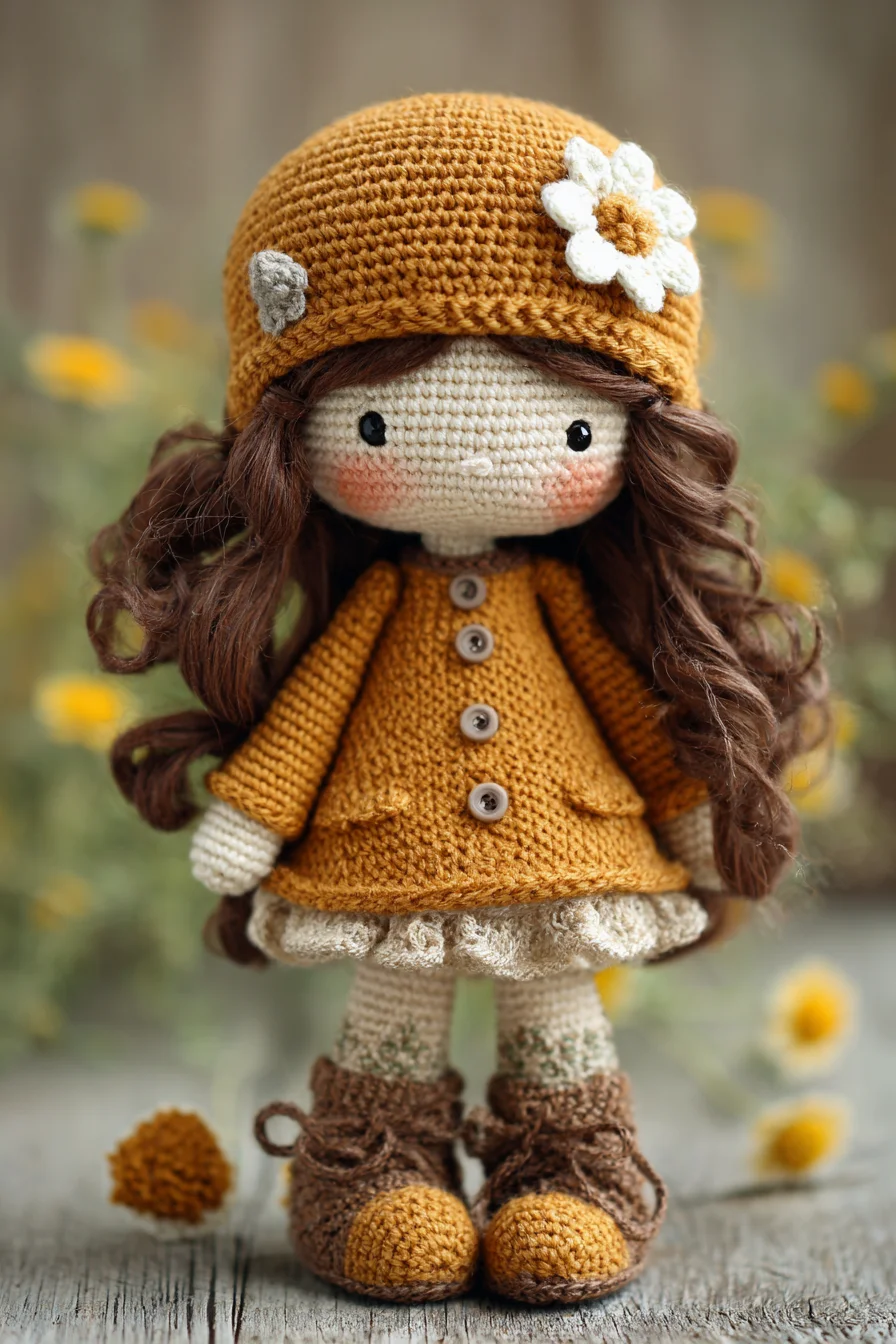 Amigurumi Crochet Doll with Hat, Coat and Boots — Intermediate Doll Pattern