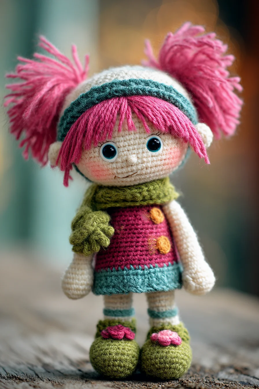 Amigurumi Crochet Doll with Pigtails — Cute Handmade Plush Toy Pattern