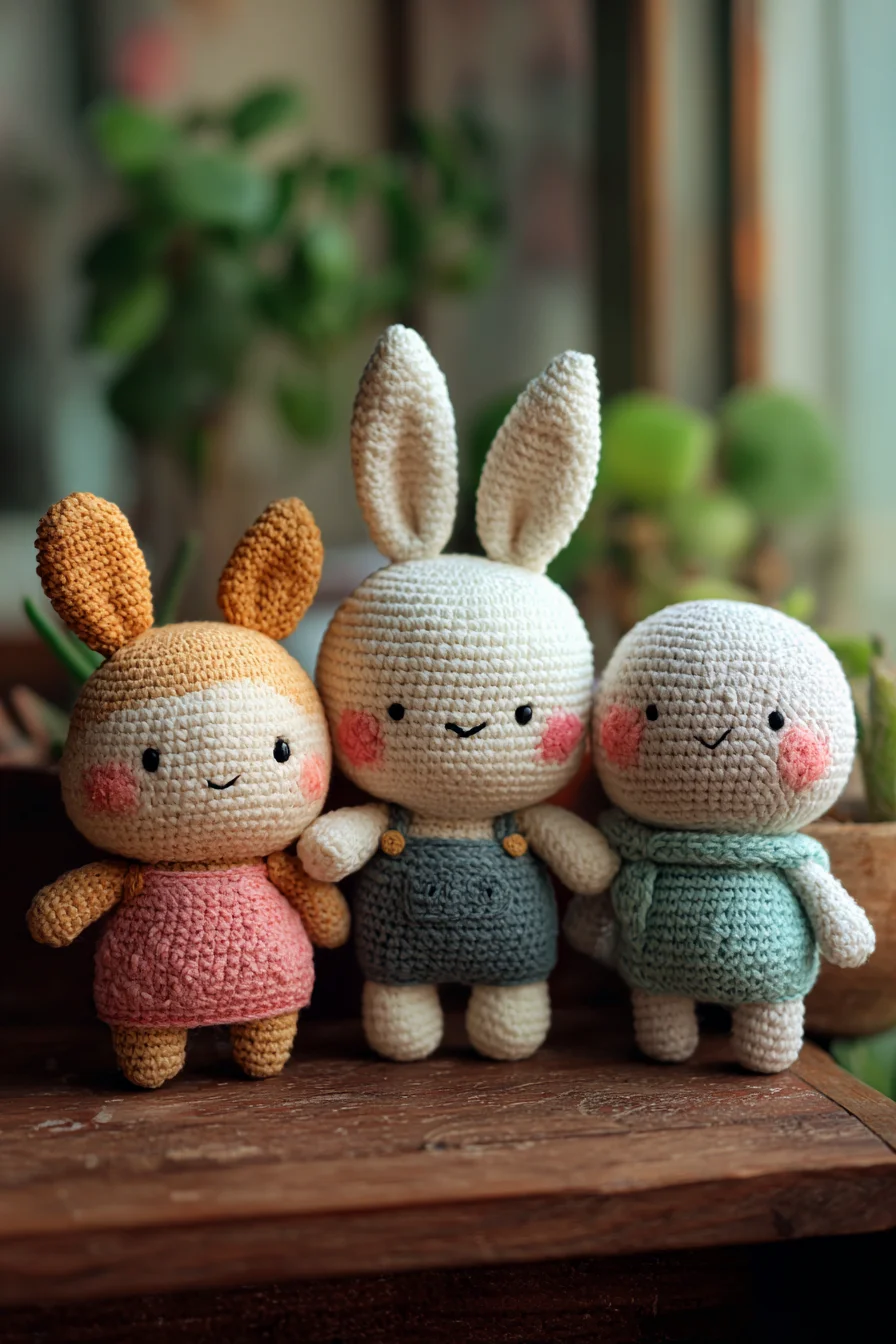 Amigurumi Crochet Dolls: Easy Bunny & Friends Soft Toy Pattern