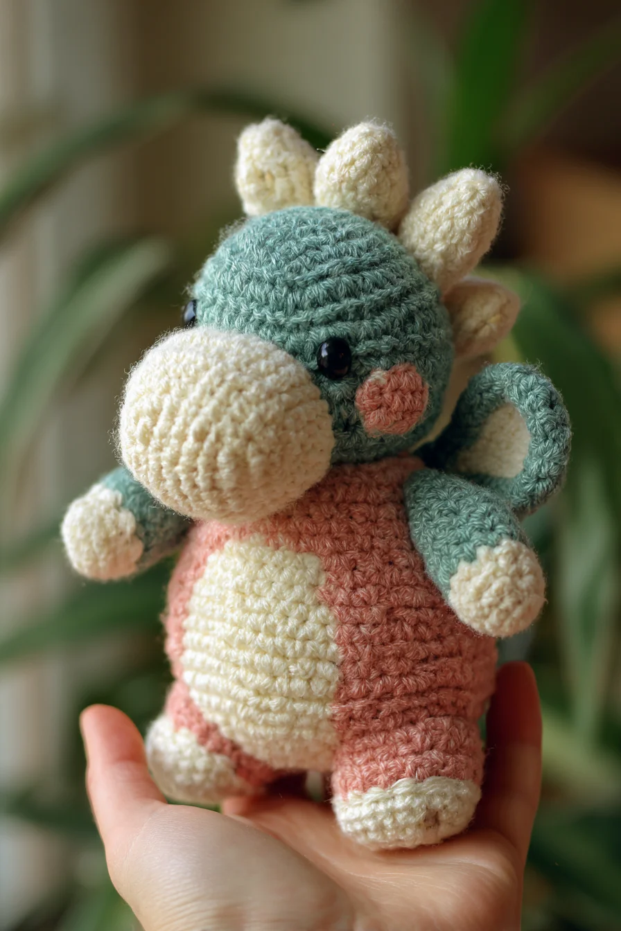 Amigurumi Crochet Dragon — Small Plush Dino Pattern (DK Yarn)