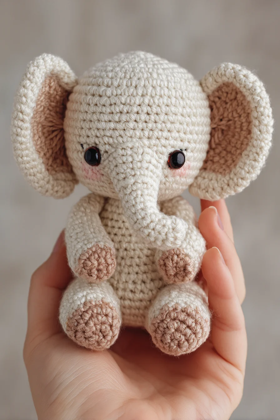 Amigurumi Crochet Elephant — Mini Plush Toy Pattern