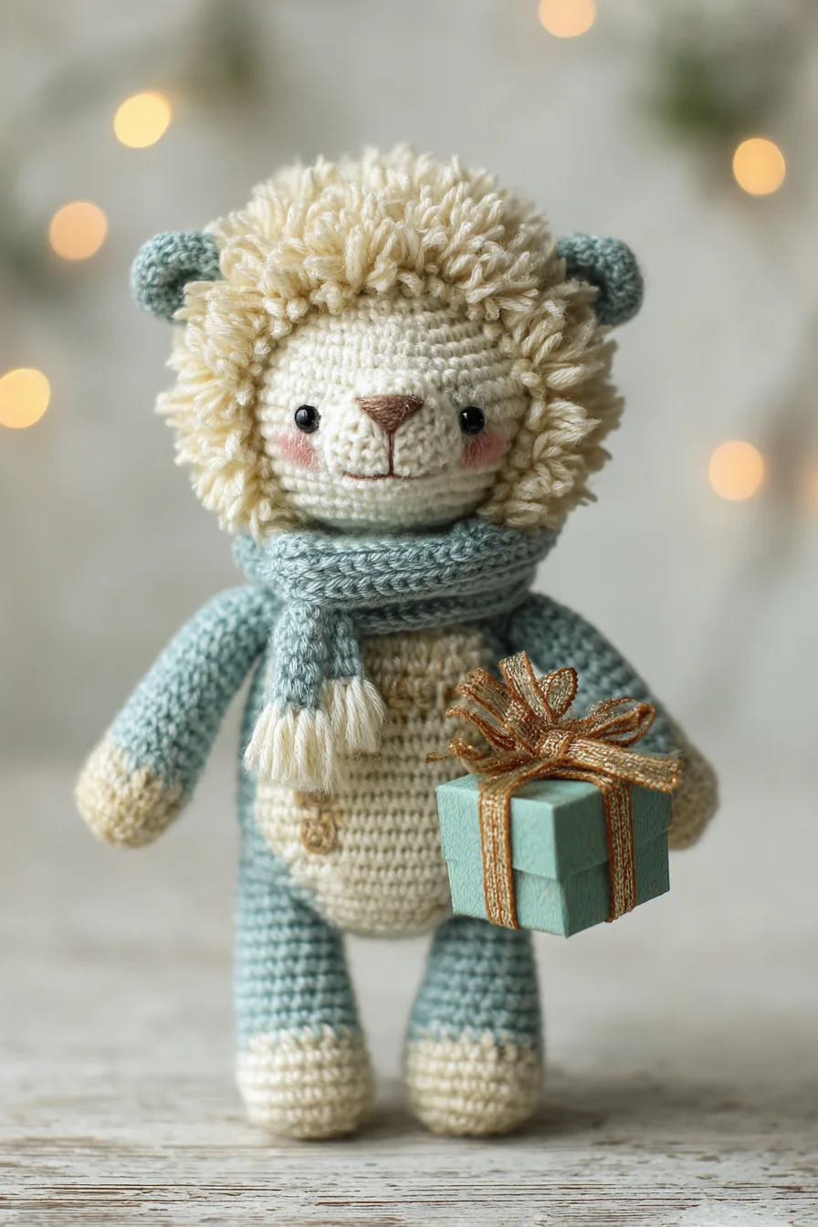 Amigurumi Crochet Fuzzy Lion Doll — Cute Plush Pattern with Textured Mane