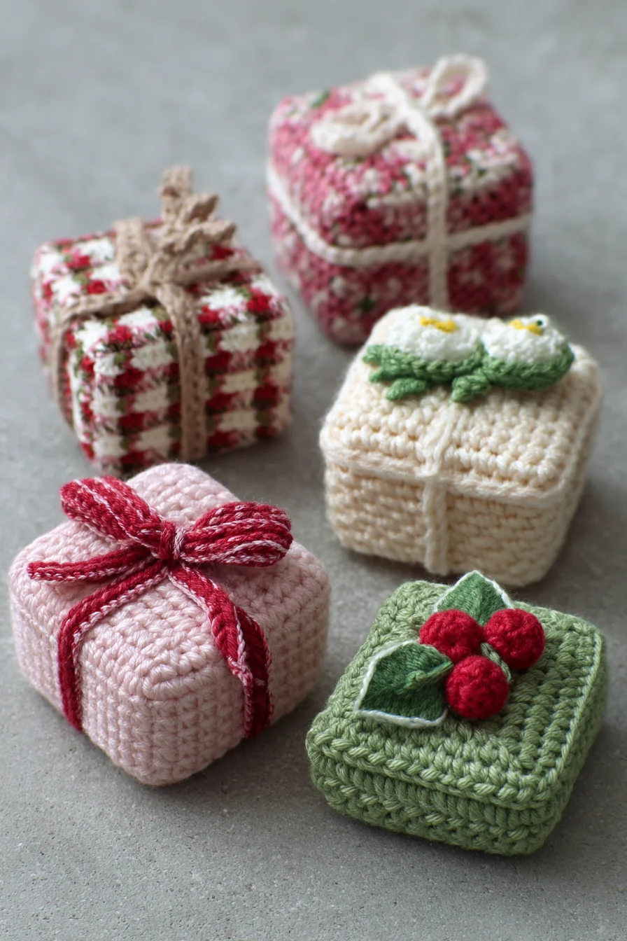 Amigurumi Crochet Gift Boxes — Small Crocheted Present Box Pattern
