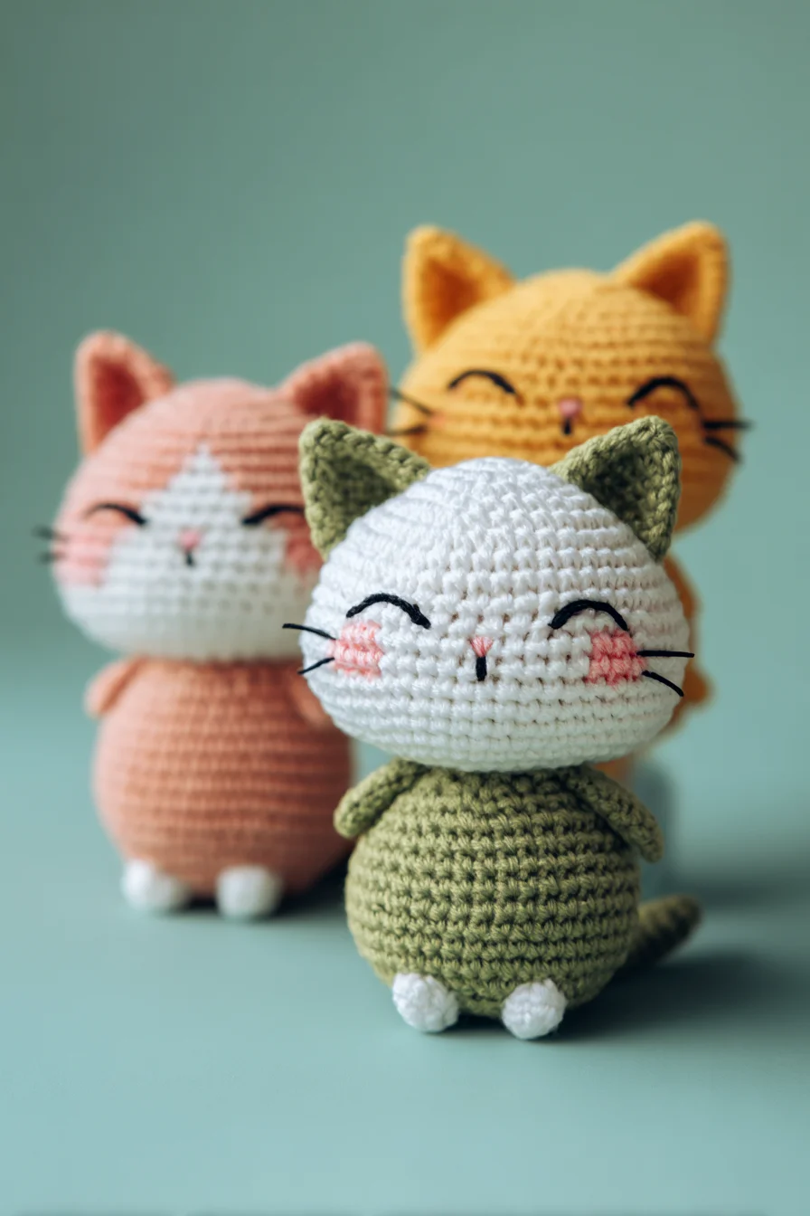 Amigurumi Crochet Kawaii Cat — Easy Crochet Pattern for Mini Cats