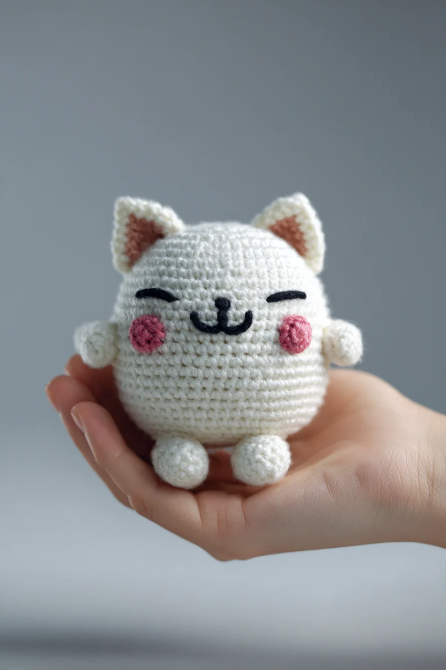 Amigurumi Crochet Kitty Ball: Sweet Round Cat Plush Pattern