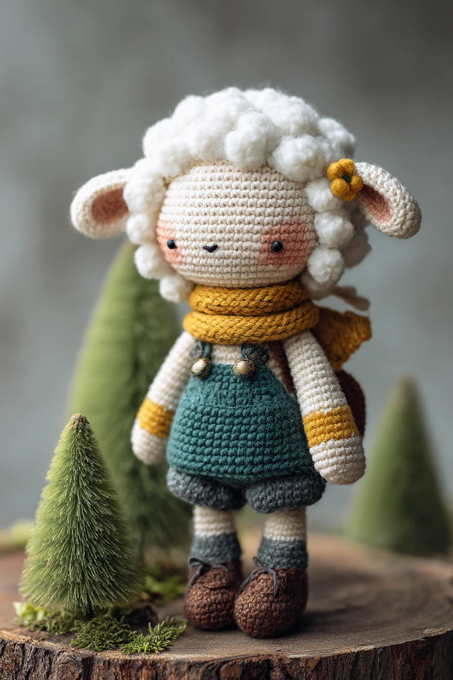 Amigurumi Crochet Lamb Doll – Handheld Sheep Toy Pattern