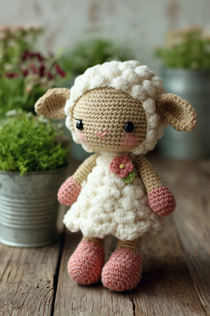 Amigurumi Crochet Lamb Doll – Puff-Stitch Sheep Pattern
