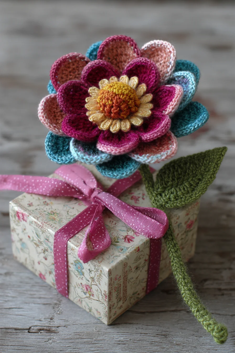 Amigurumi Crochet Layered Flower - Multi-Petal Decorative Bloom