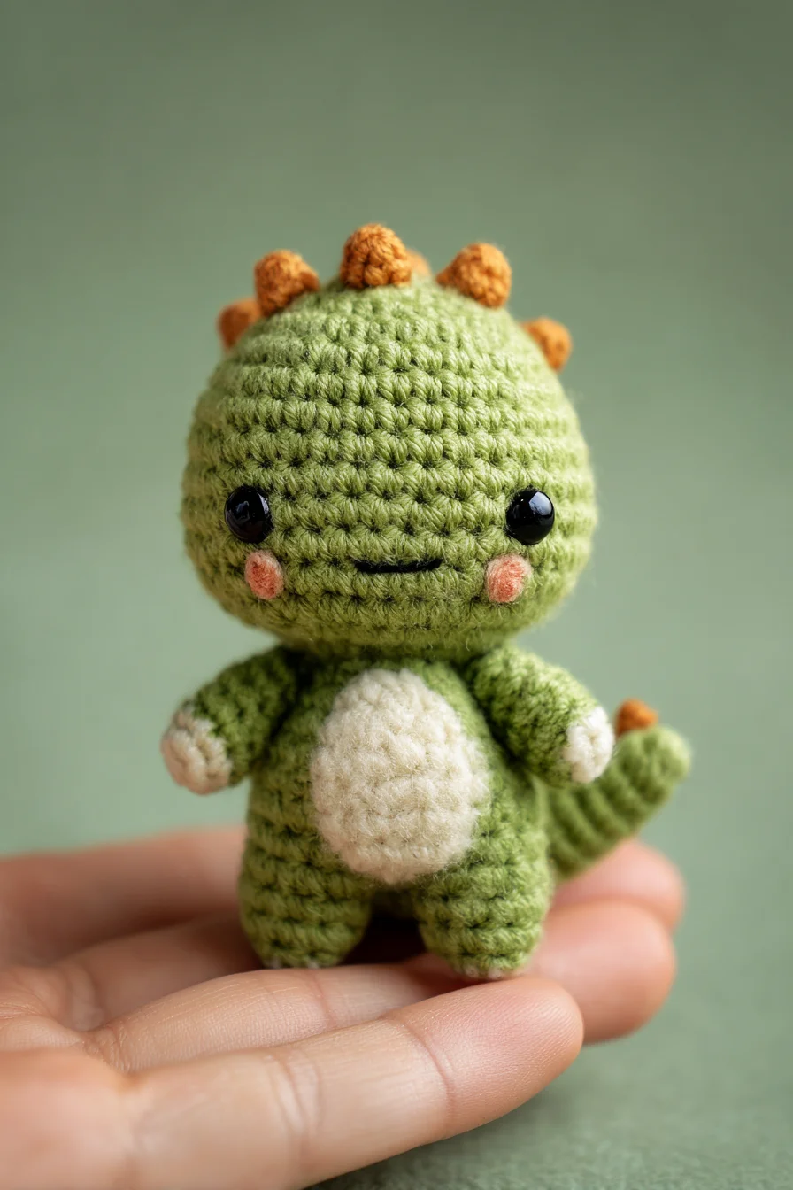 Amigurumi Crochet Mini Dinosaur — Cute Crocheted Dino Pattern