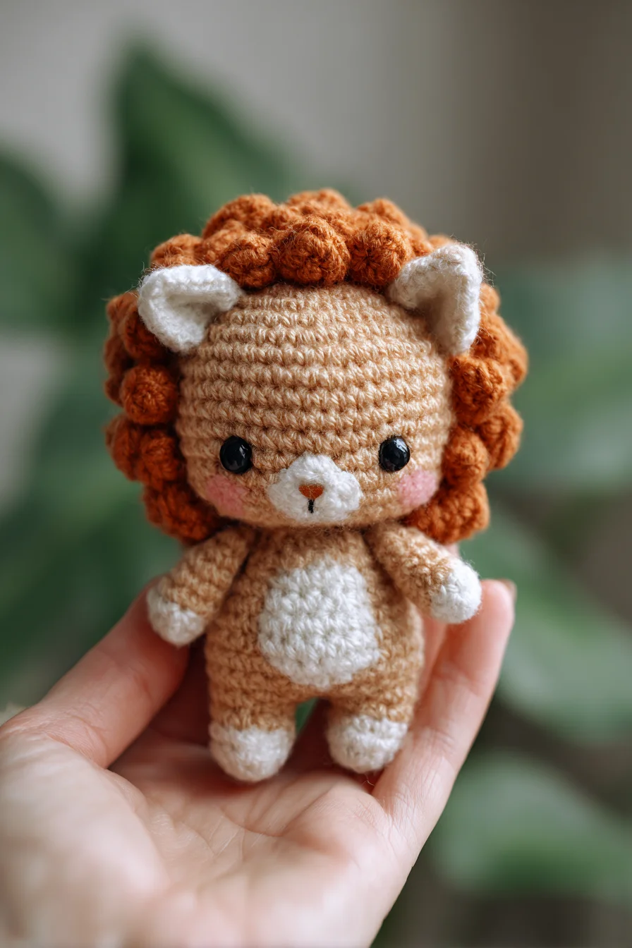 Amigurumi Crochet Mini Lion — Tiny Pocket-Sized Plush Pattern
