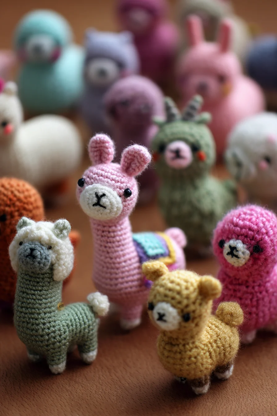 Amigurumi Crochet Mini Llamas & Alpacas — Tiny Cute Amigurumi Toys