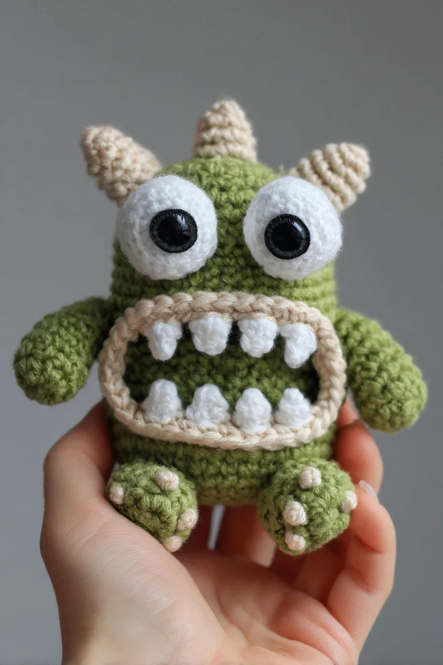 Amigurumi Crochet Monster — Small Cute Monster Plush Pattern