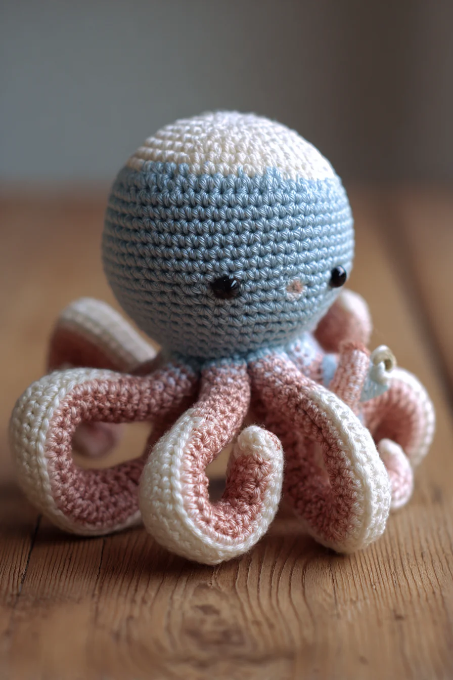 Amigurumi Crochet Octopus with Curly Tentacles — Cute Plush Pattern