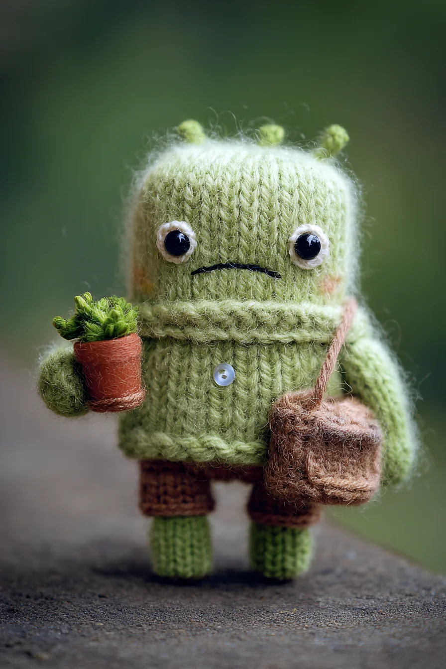 Amigurumi Crochet Plant Buddy — Mossy Green Mini Doll Pattern