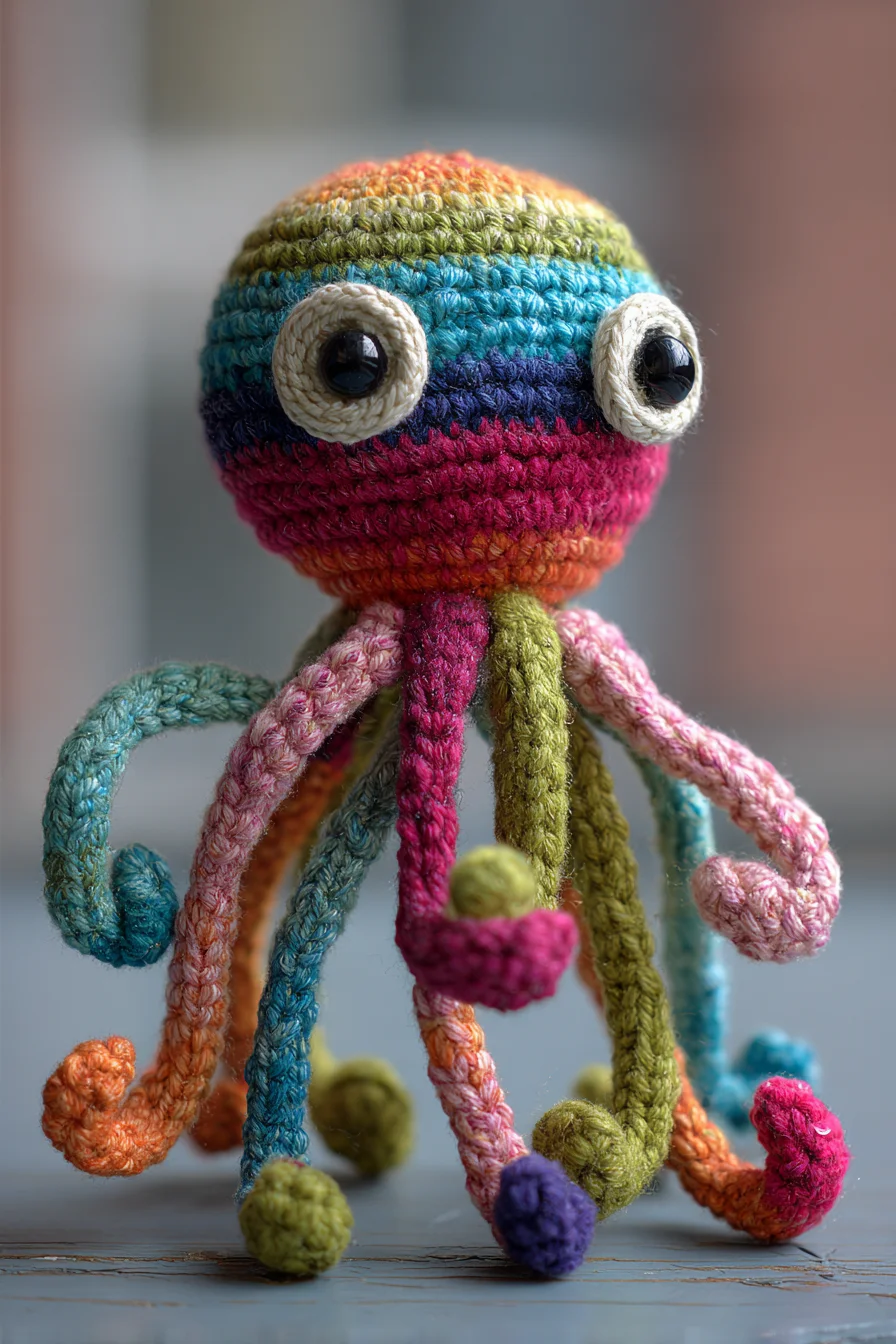 Amigurumi Crochet Rainbow Octopus — Cute Tentacle Toy Pattern