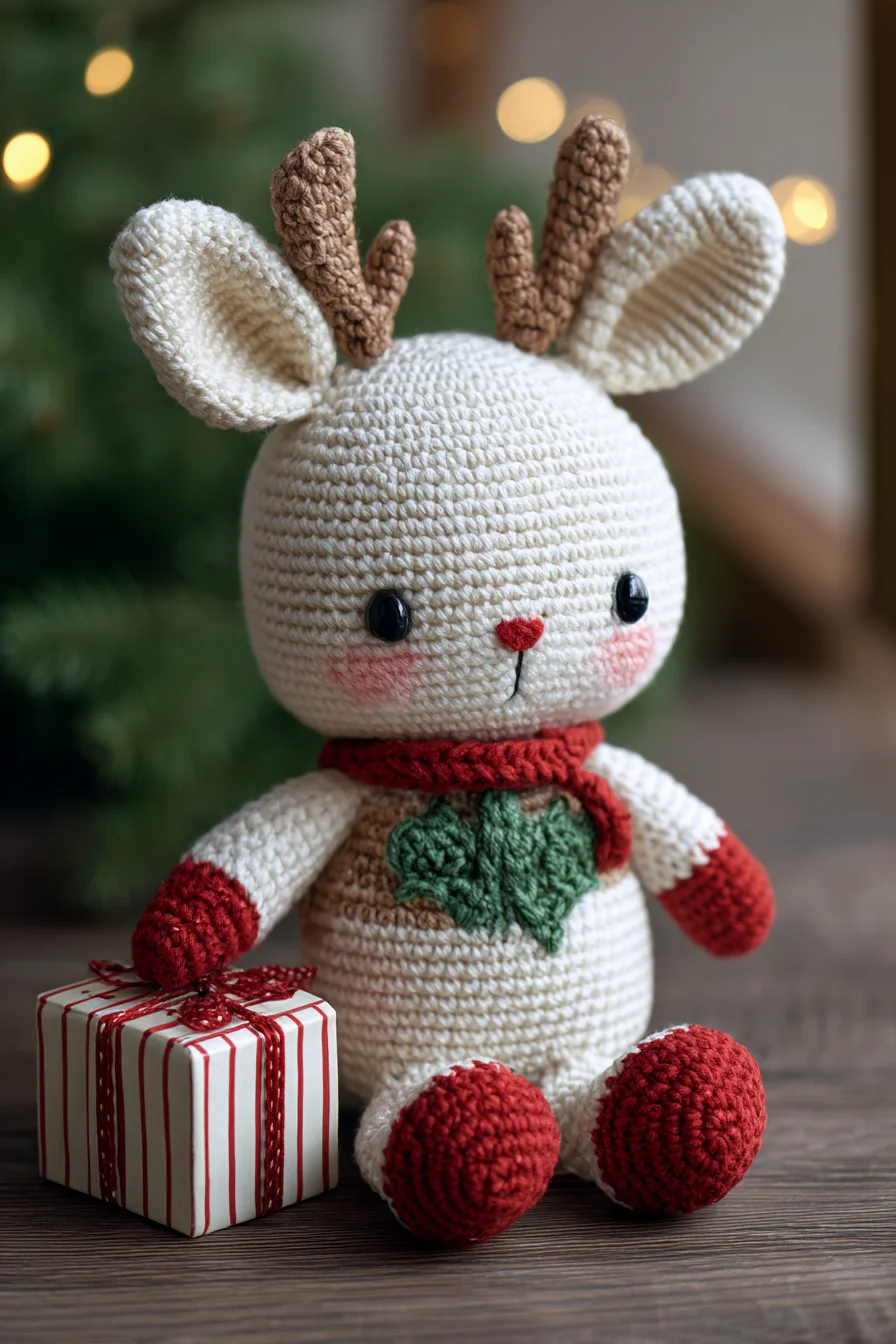 Amigurumi Crochet Reindeer Bunny — Easy-to-Intermediate Holiday Plush Pattern