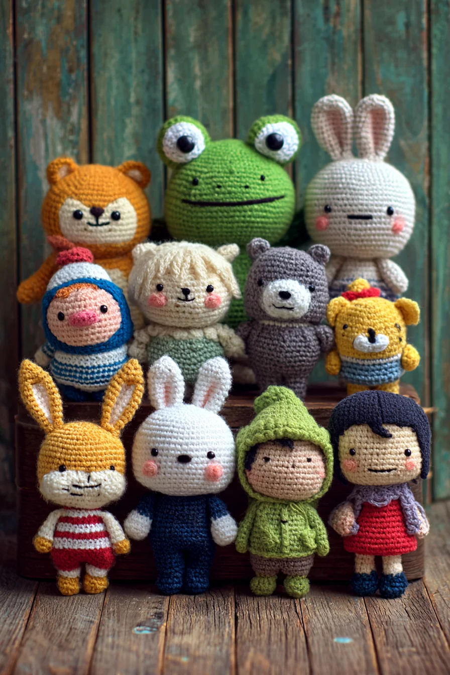 Amigurumi Crochet Set: Cute Animal & Doll Plushies Pattern (Beginner–Intermediate)