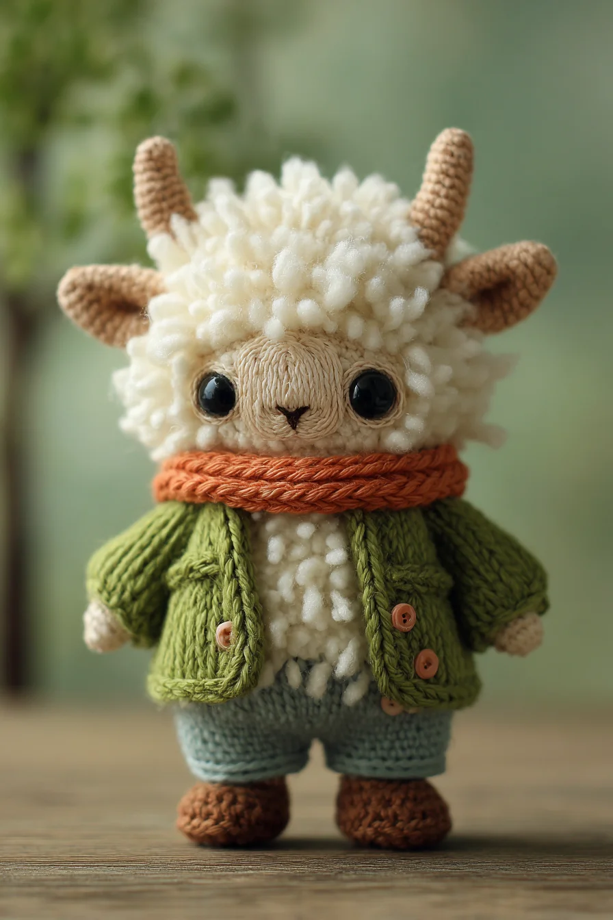 Amigurumi Crochet Sheep Doll — Textured Wool Plush Pattern & Tips
