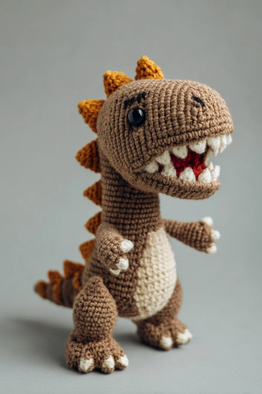 Amigurumi Crochet T‑Rex Dino — Cute Dinosaur Plush Pattern