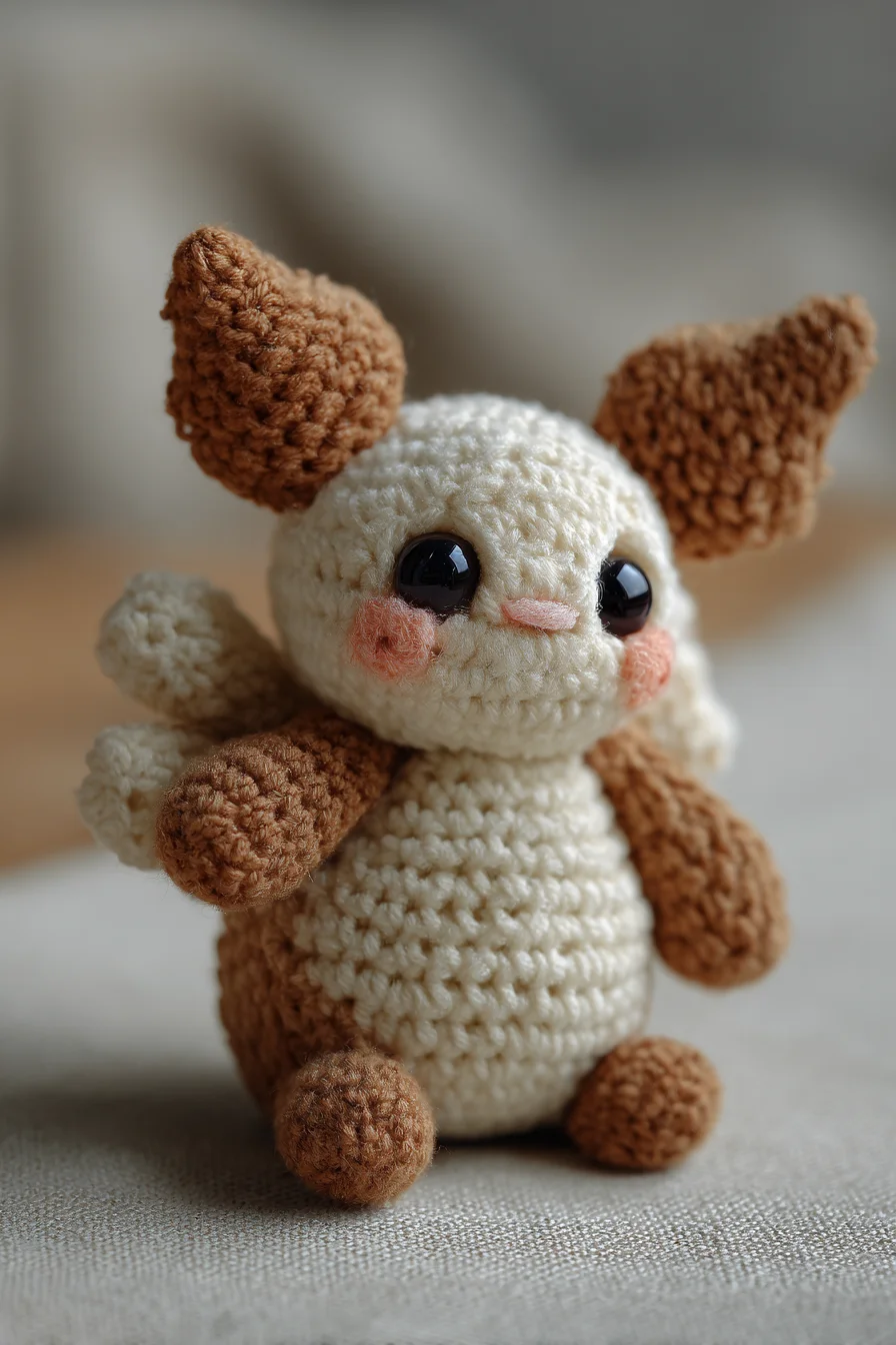 Amigurumi Crochet Tiny Eared Creature — Cute Plush Character Pattern