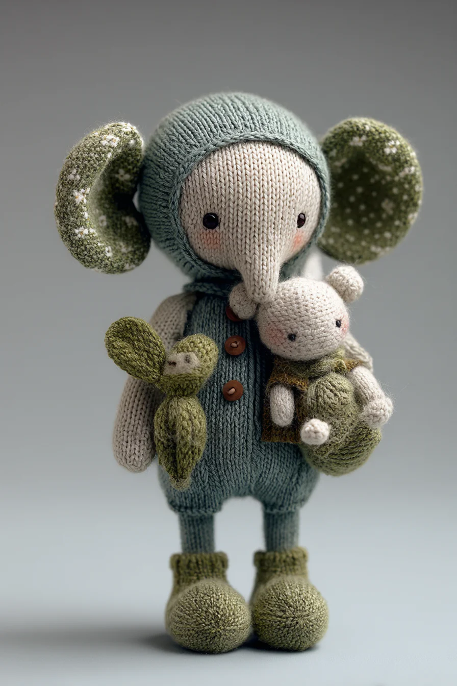 Amigurumi Elephant Crochet Pattern — Cute Plush Toy with Trunk & Oversized Ears