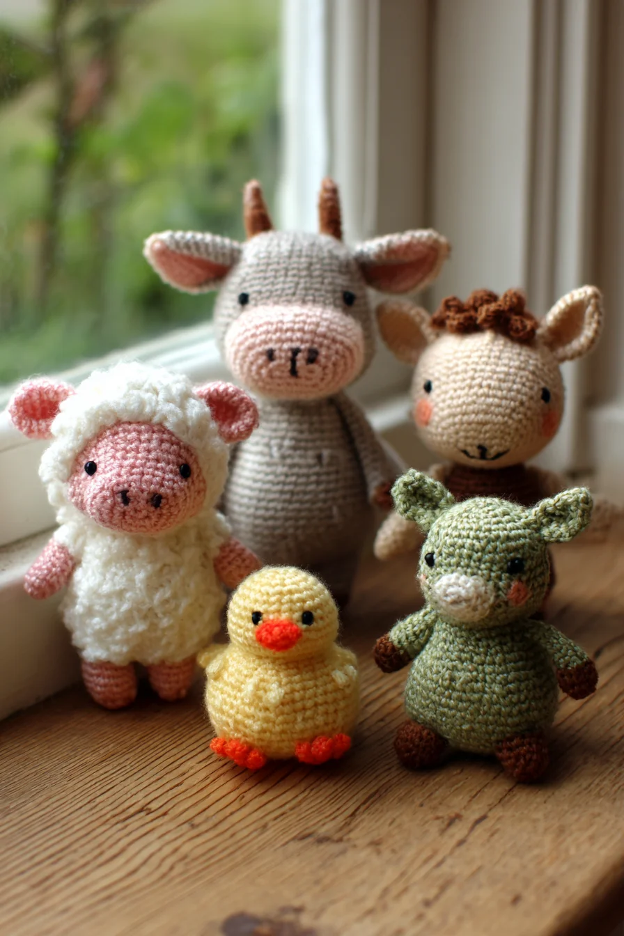 Amigurumi Farm Friends Crochet Pattern — Cute Animal Toy Set