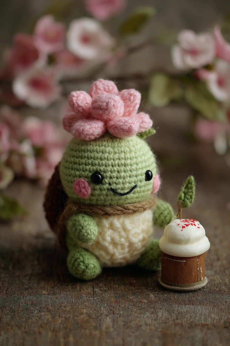 Amigurumi Flower Turtle Crochet Pattern — Cute Crochet Toy with Petal Top