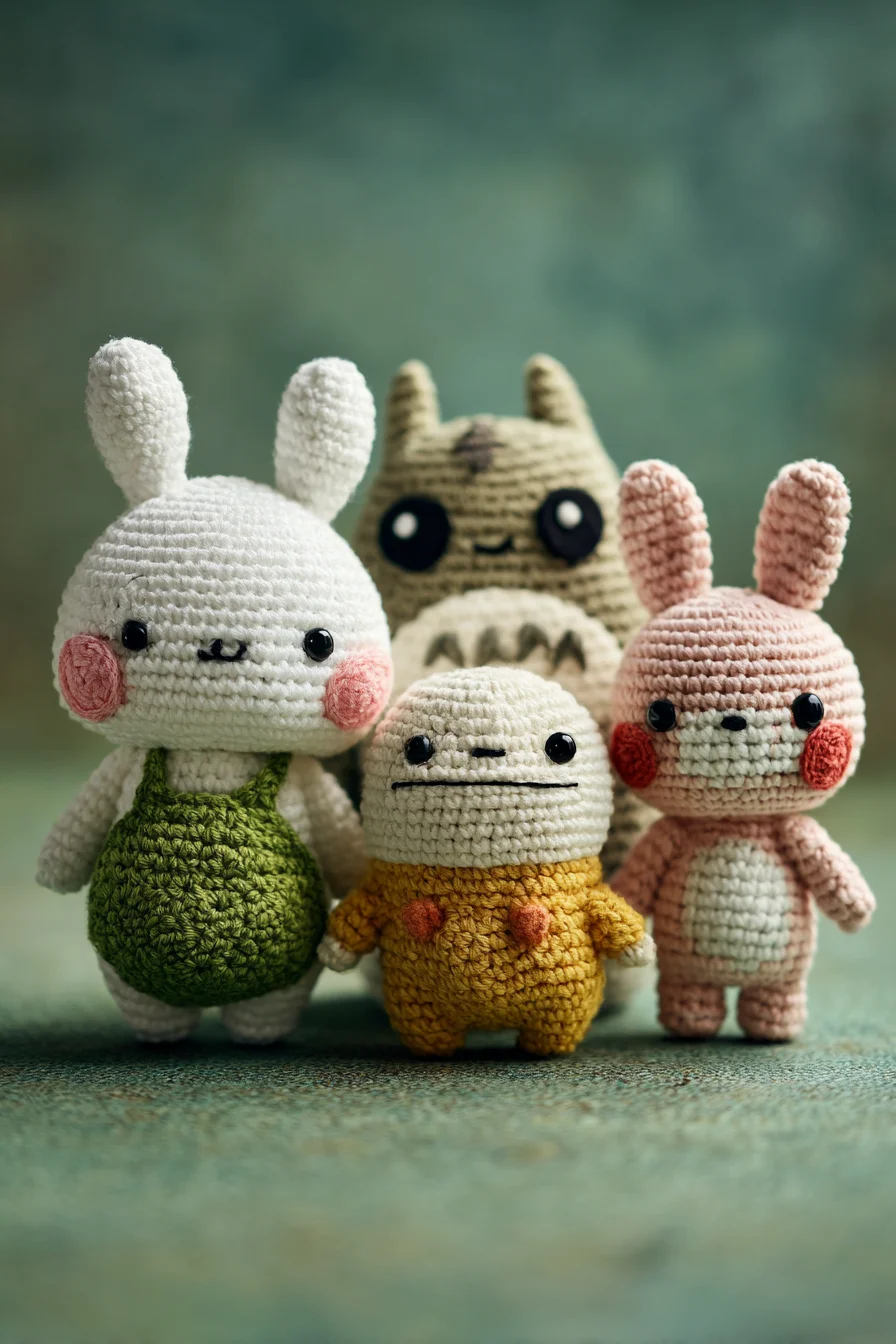 Amigurumi Friends Crochet Pattern — Cute Bunny & Character Toy Tutorial