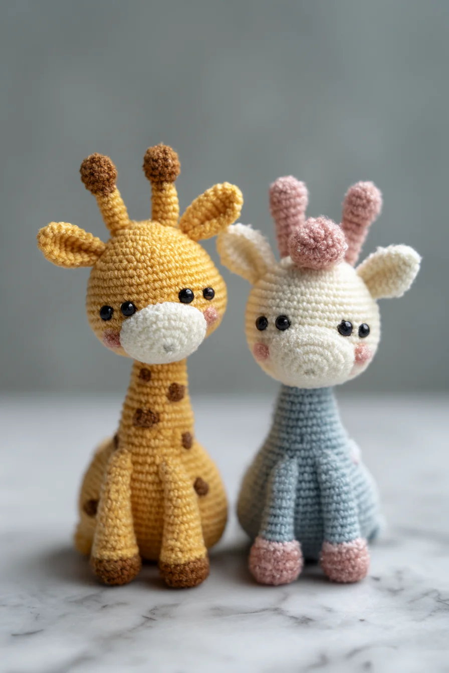 Amigurumi Giraffe Crochet Pattern — Easy-Intermediate Cute Giraffe Toy