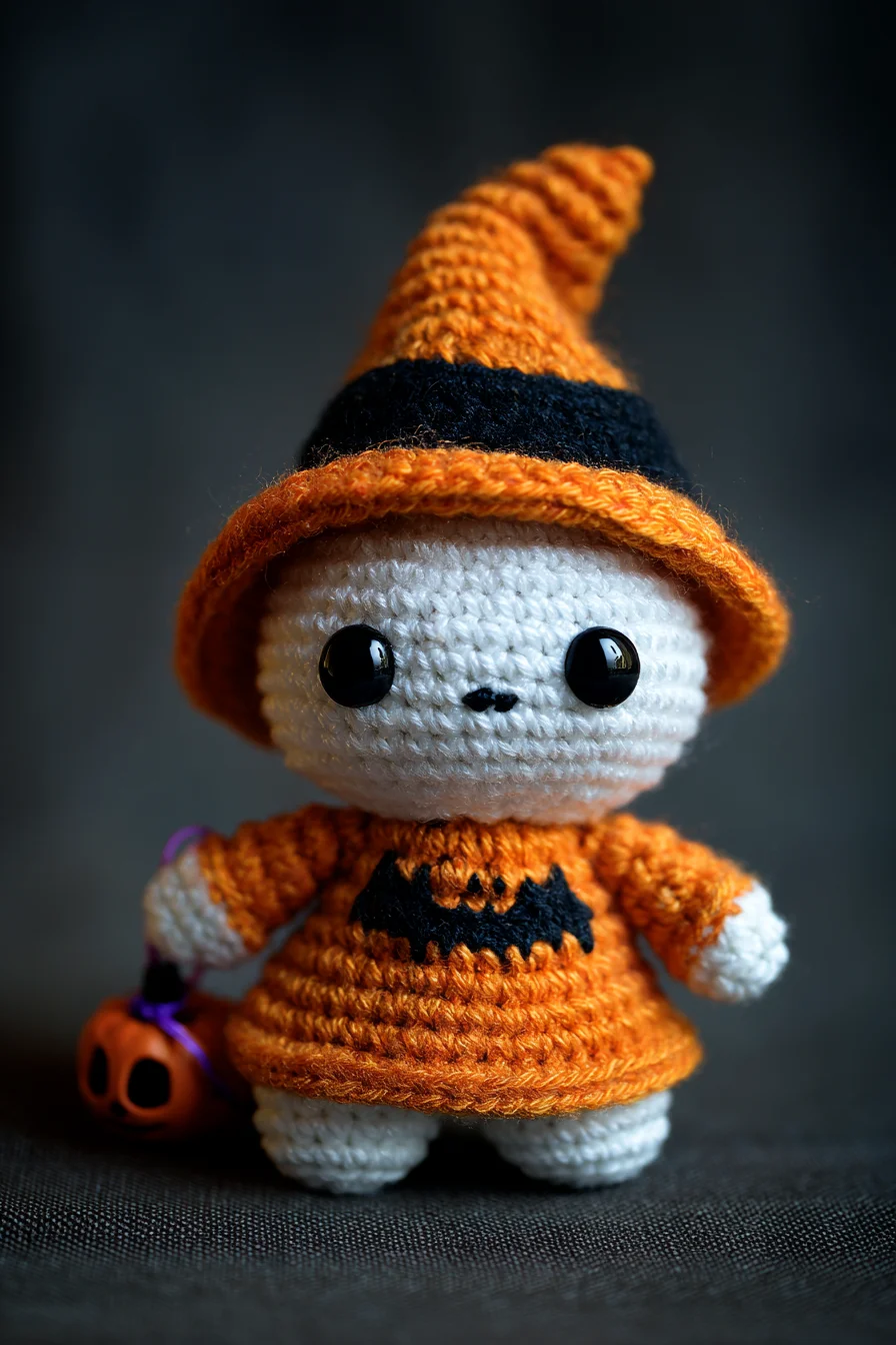 Amigurumi Halloween Witch Pumpkin Crochet Doll — Mini Amigurumi Pattern
