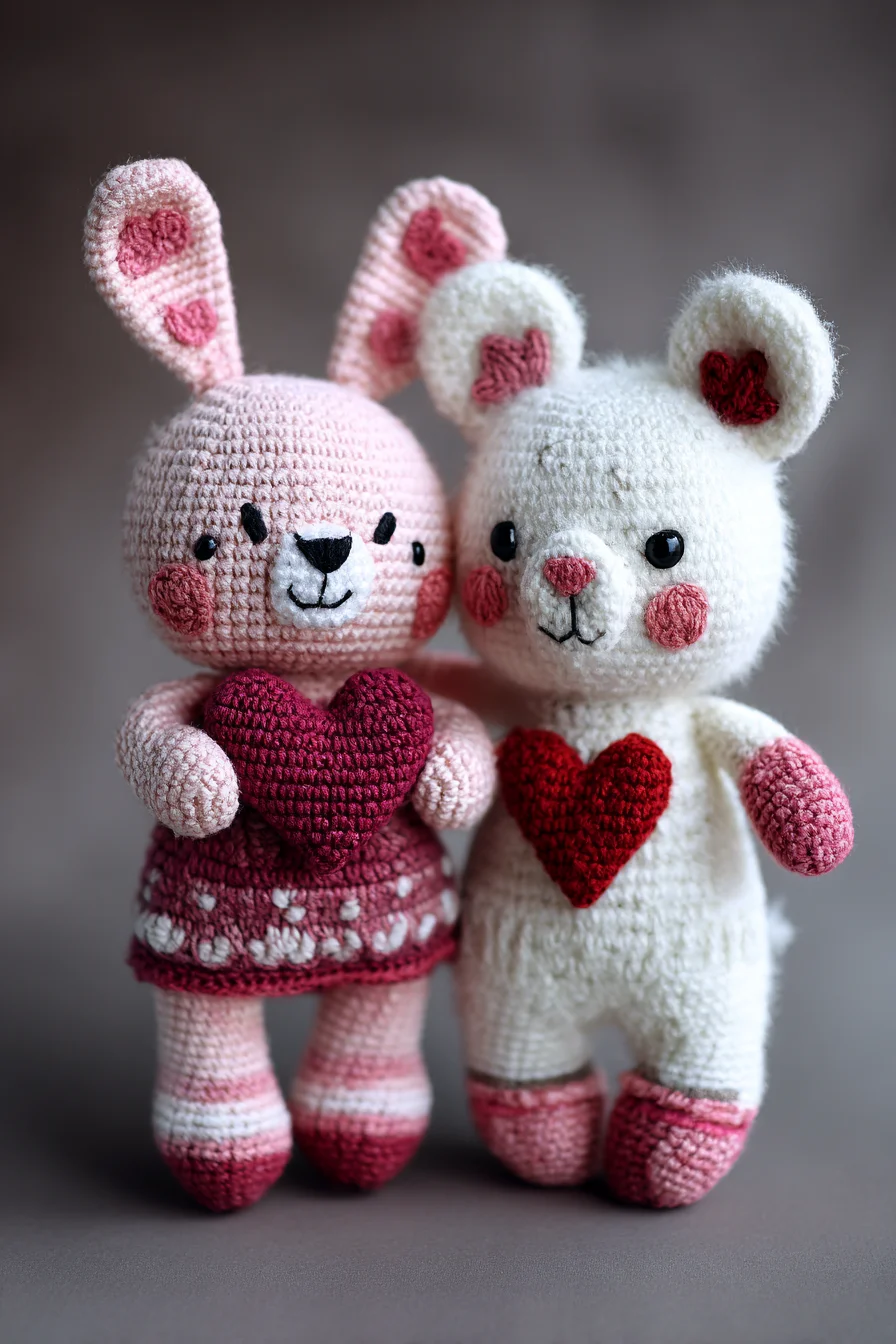 Amigurumi Heart-Buddy Bunnies — Cute Crochet Plush Toy Pattern