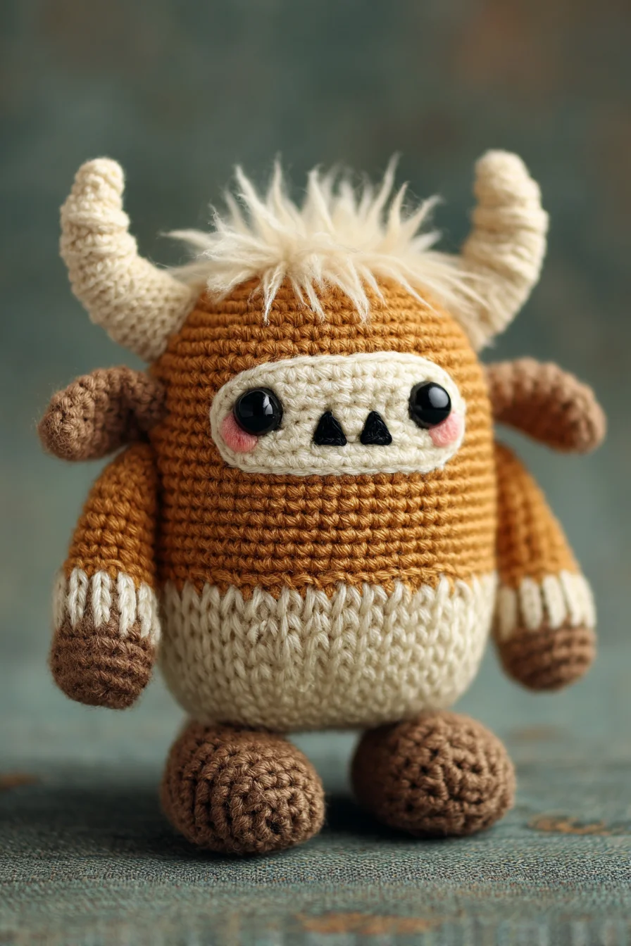 Amigurumi Horned Monster Crochet Pattern — Cute Plush Toy
