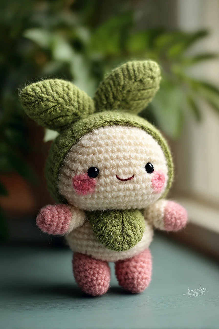 Amigurumi Leaf-Hood Crochet Doll — Cute Garden Amigurumi Pattern