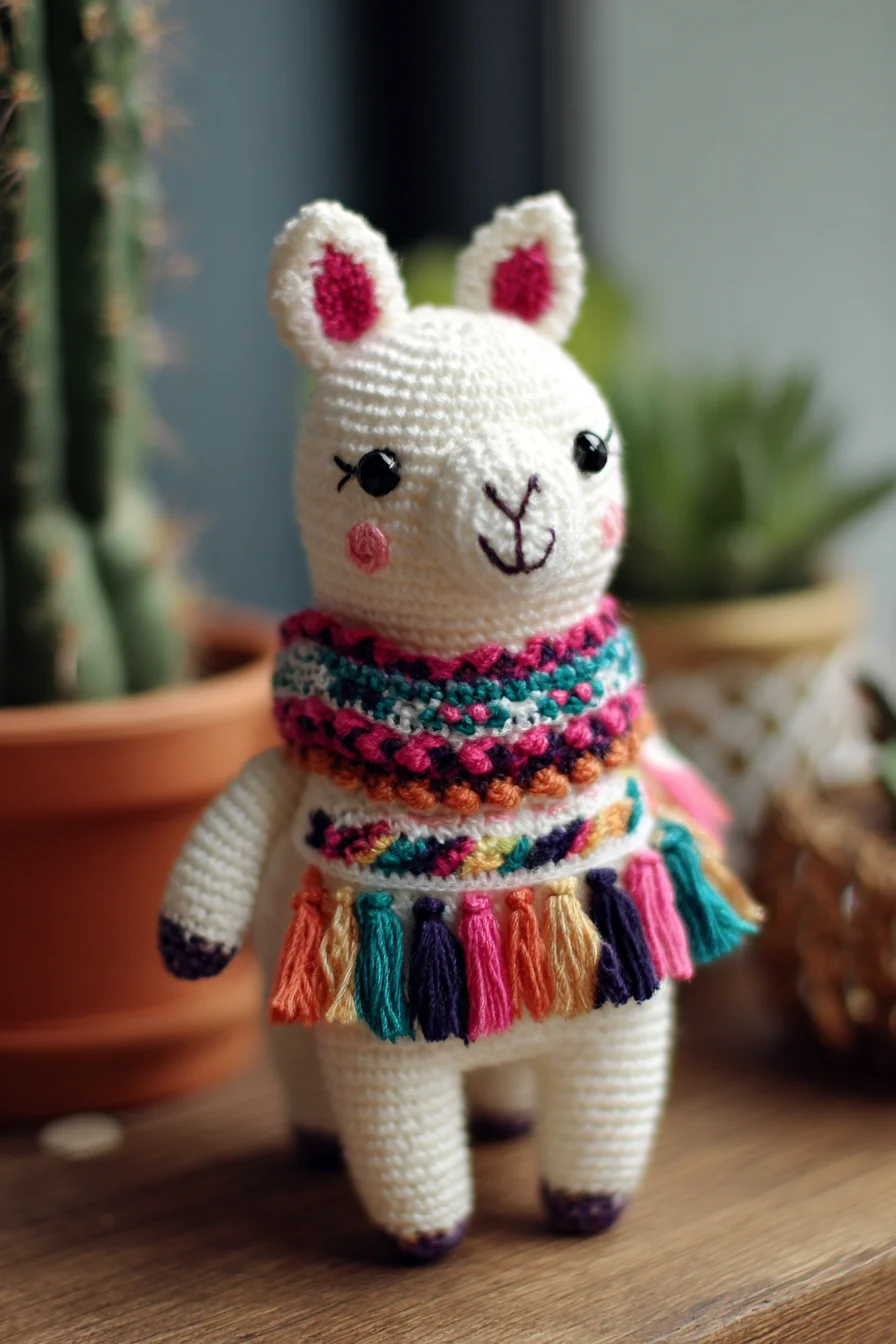 Amigurumi Llama Crochet Pattern — Cute Tassel Poncho (Amigurumi & Crochet)