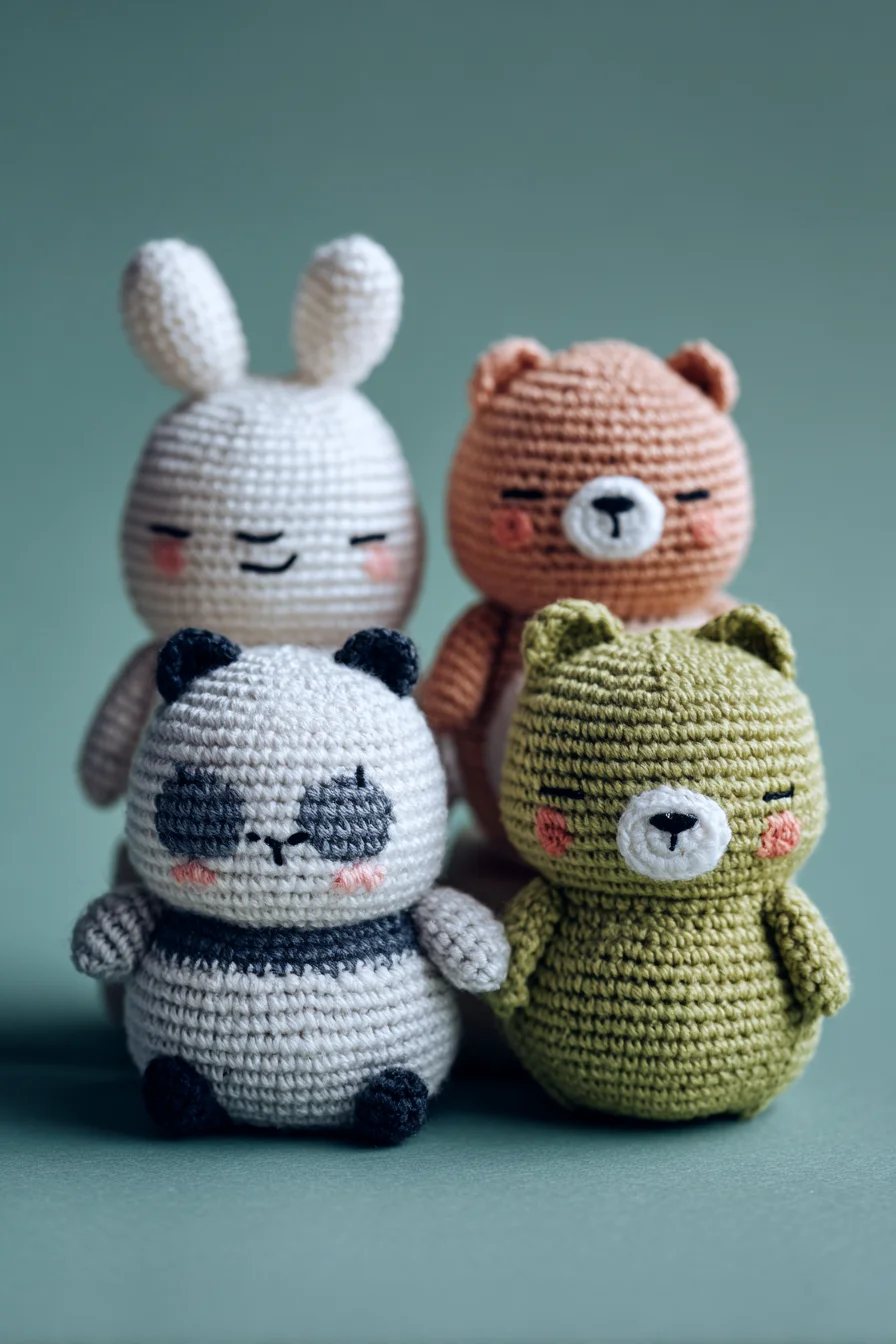 Amigurumi Mini Animal Set — Crochet Pattern for Cute Plushies