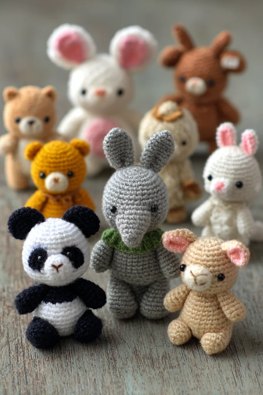 Amigurumi Mini Animal Trio Crochet Pattern — Cute Tiny Plushies