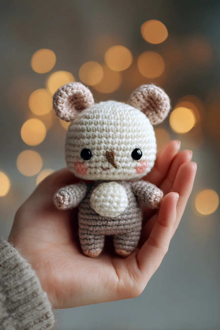 Amigurumi Mini Bear Crochet Pattern — Cute Handheld Plush Toy