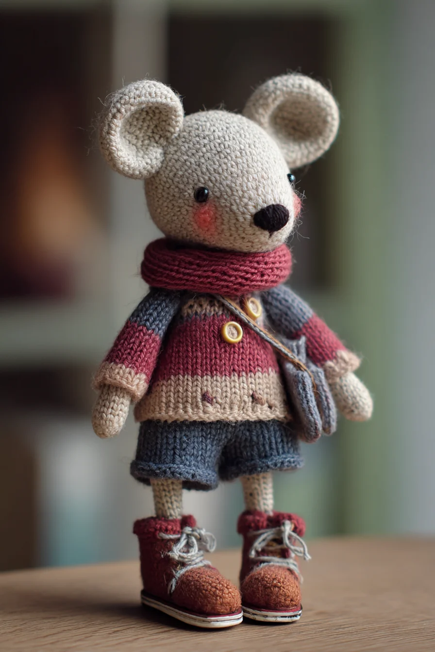 Amigurumi Mouse Doll Crochet Pattern — DK Yarn & Small-Hook Techniques