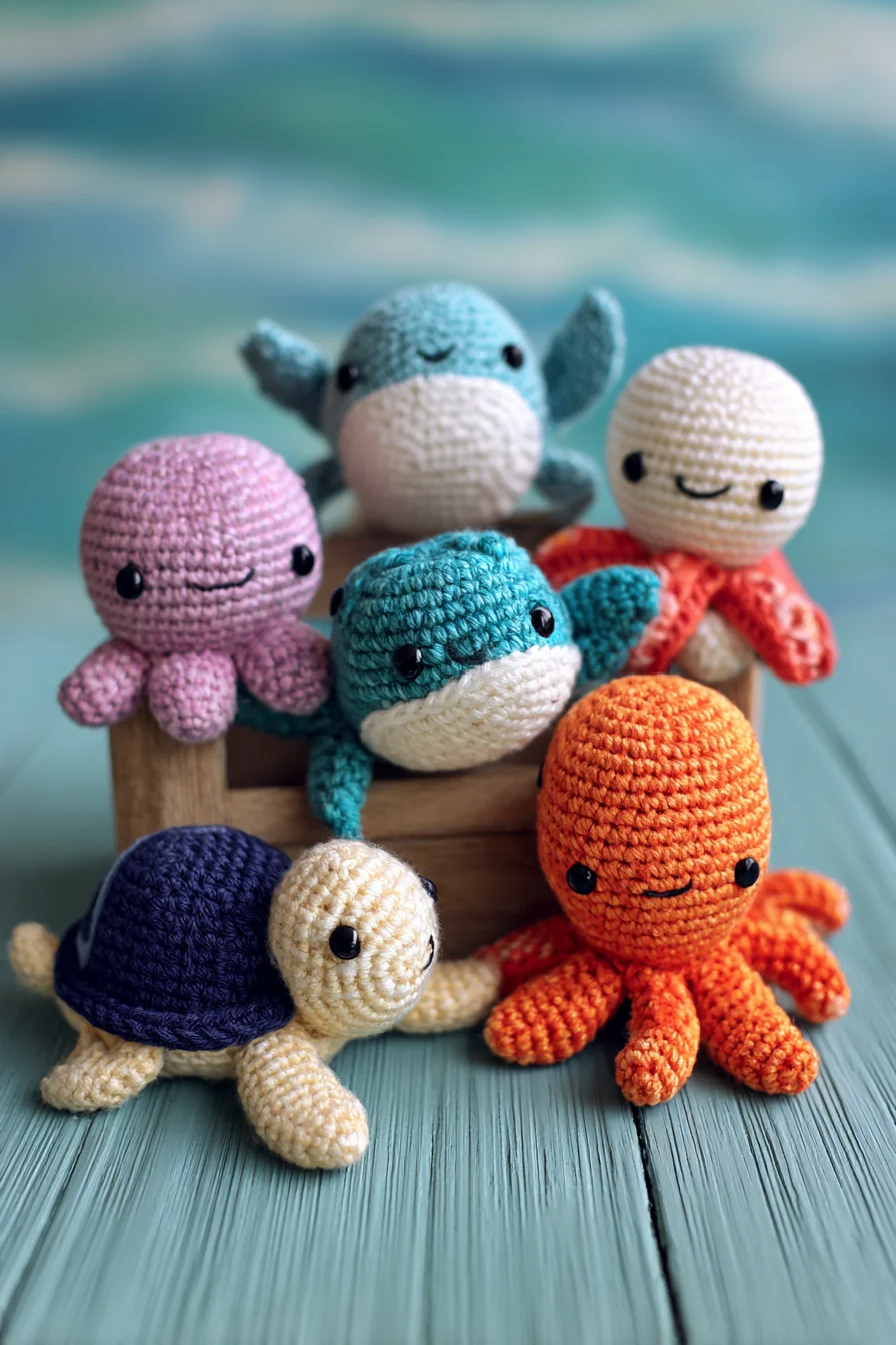 Amigurumi Ocean Friends Crochet Pattern — Octopus, Turtle & Whale