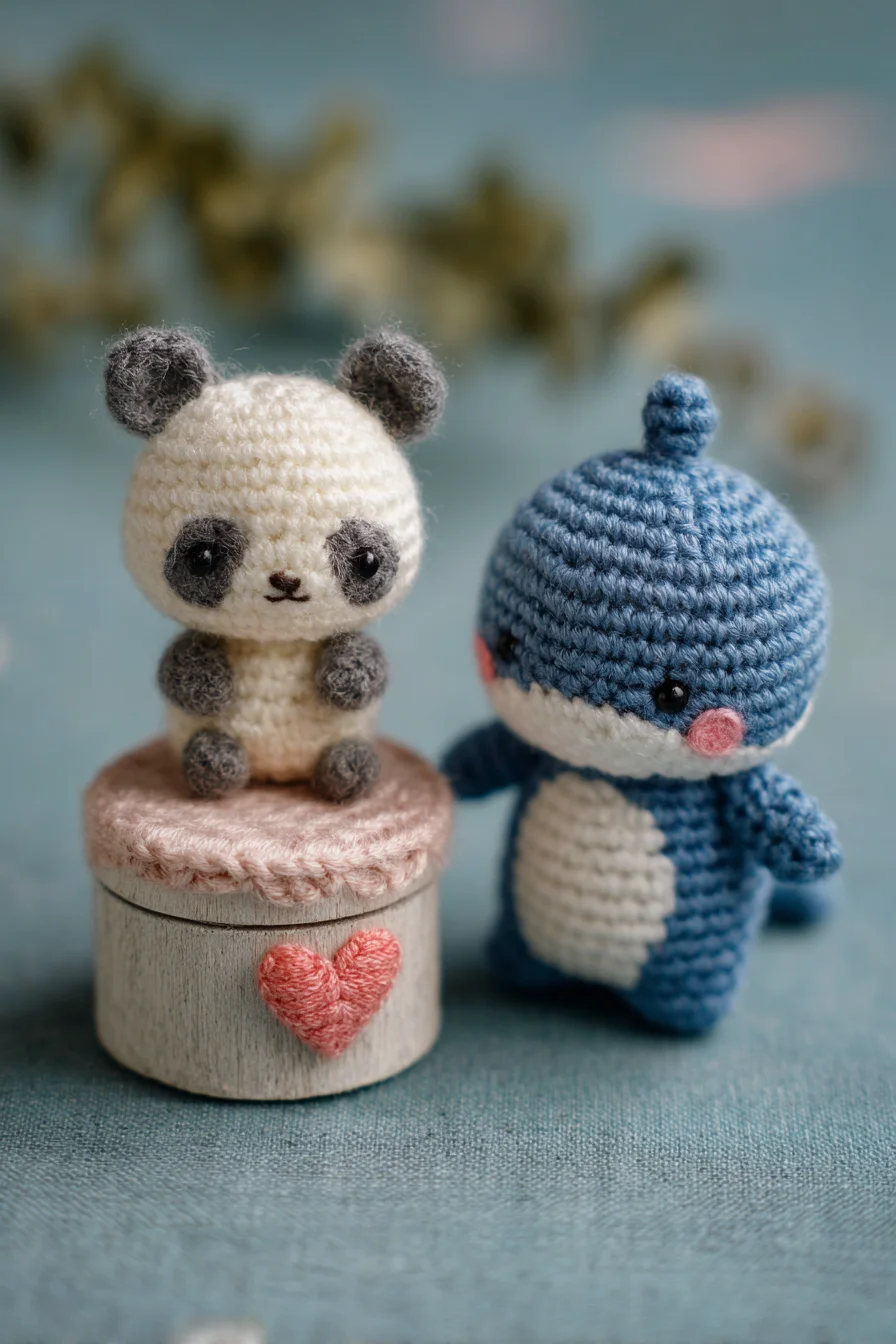 Amigurumi Panda & Whale Crochet Pattern — Cute Mini Crochet Plushies