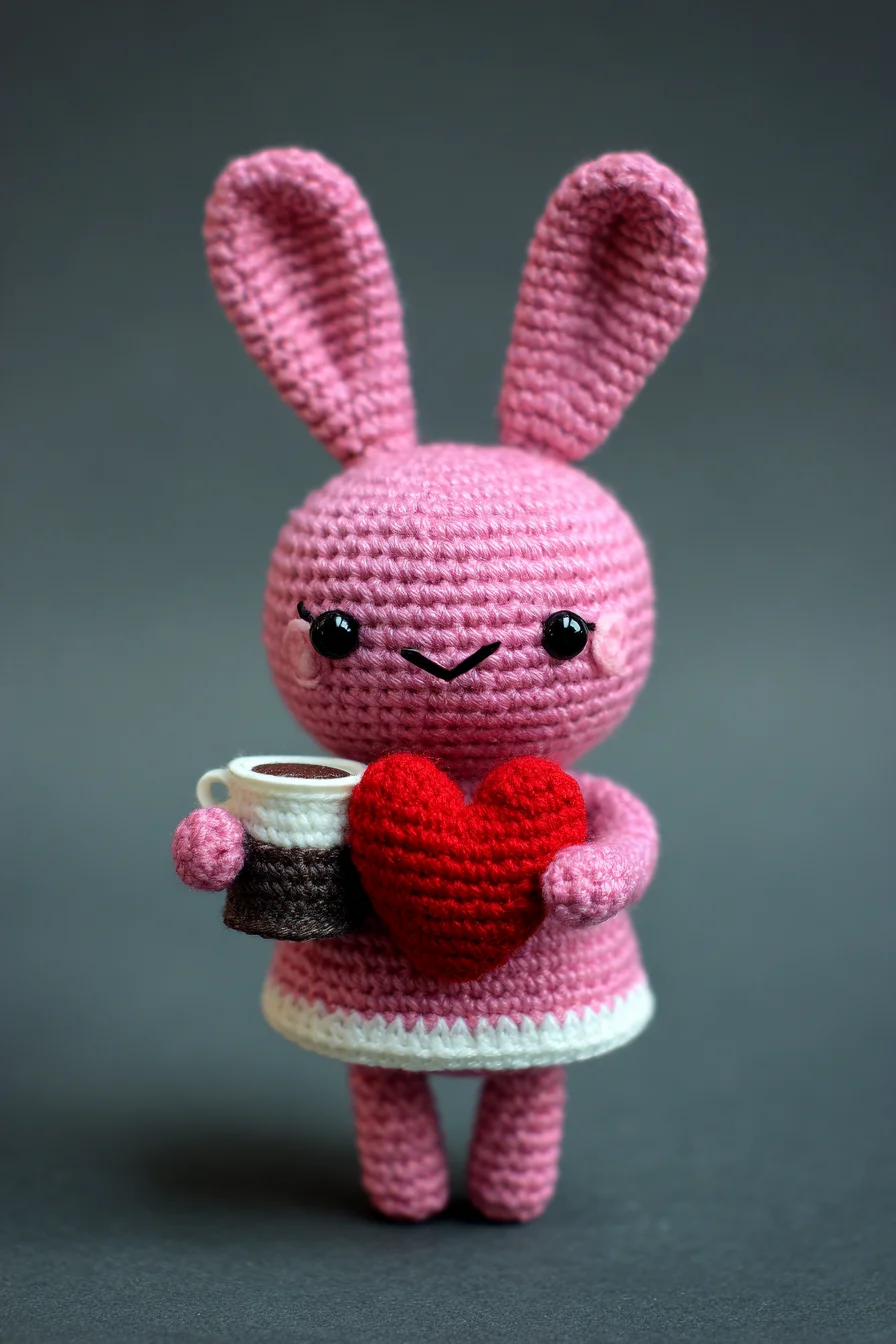 Amigurumi Pink Bunny with Heart — Crochet Pattern for Cute Amigurumi Toy