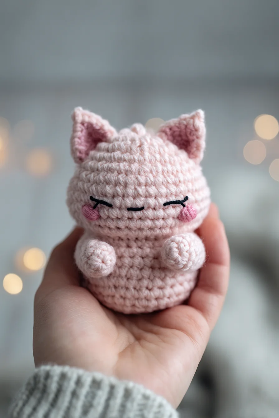 Amigurumi Pink Kitty Crochet Pattern — Cute Mini Cat Plush (Beginner-Friendly)