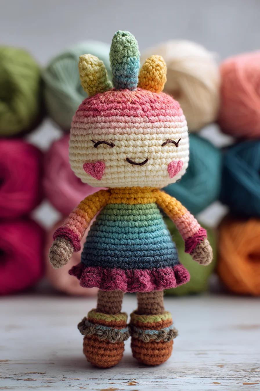 Amigurumi Rainbow Doll Crochet Pattern — Cute Crochet Doll Tutorial