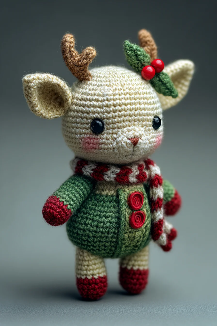 Amigurumi Reindeer Crochet Toy — Cute Holiday Deer Pattern