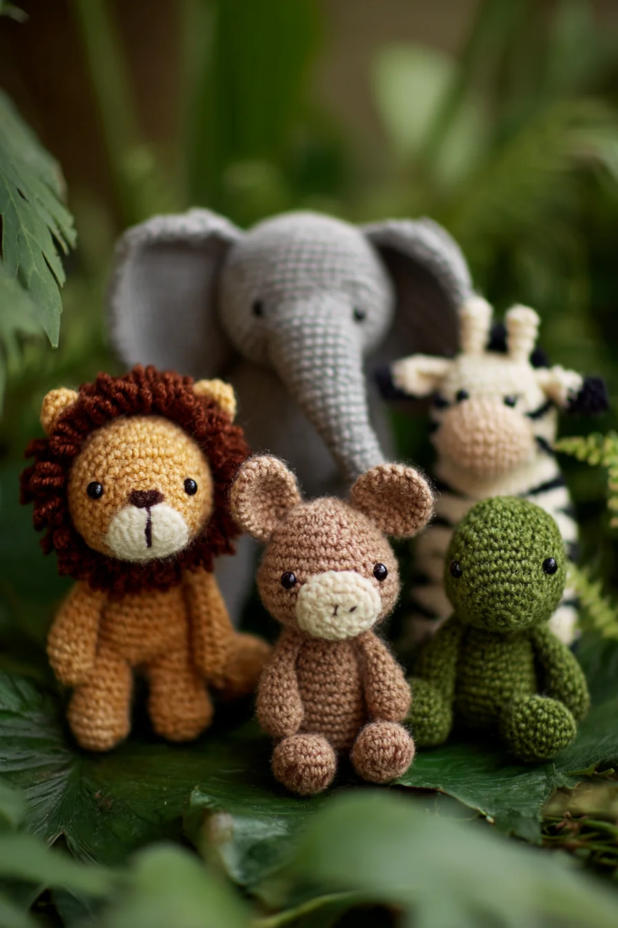 Amigurumi Safari Crochet Set — Cute Animal Amigurumi Crochet Pattern