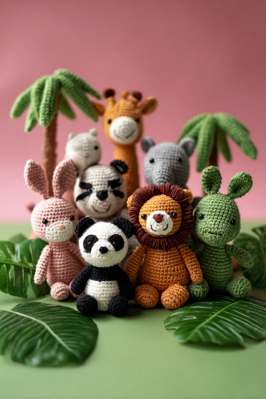 Amigurumi Safari Crochet Set — Cute Animal Toy Patterns for Home and Gifts